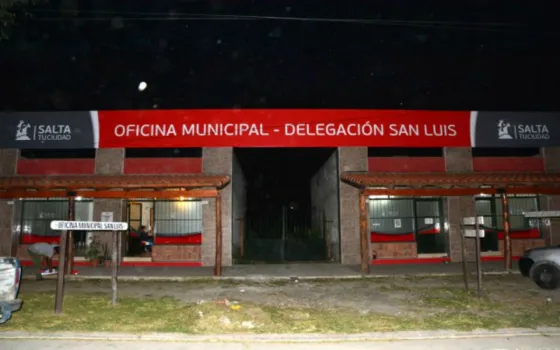 Fachada de la delegación municipal de San Luis, Salta