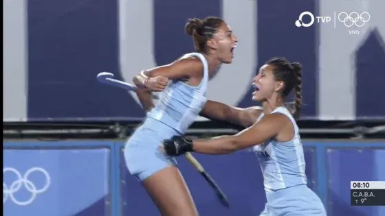 La leona salteña Valentina Raposo marcó en los Juegos Olímpicos e hizo historia