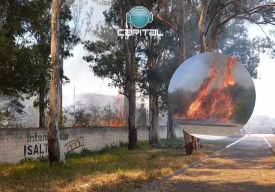 Ola de incendios en Salta: ahora, hay fuego en Villa Las Rosas