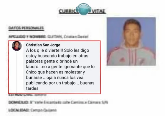 Cero empatía: joven salteño buscó trabajo por Facebook y todos se burlaron