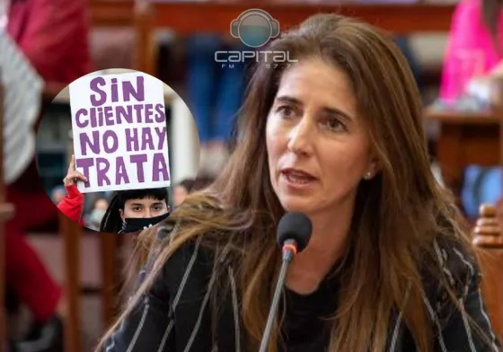 Socorro Villamayor y los carteles de concientización sobre la trata de personas