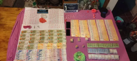 Detuvieron a una familia "narco" con más de 5 mil dosis de paco, marihuana y pastillas