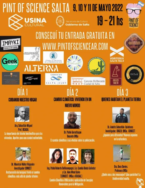 "Pint Of Science": El evento de divulgación científica más grande del mundo llega a Salta