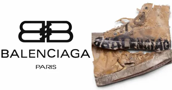 La marca Balenciaga sacó una línea de zapatillas rotas y los memes estallaron