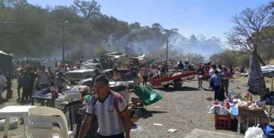 Grave incendio durante un festejo patronal dejó decenas de heridos