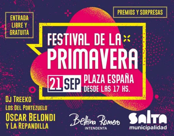 Se viene el Festival de la Primavera con grandes artistas