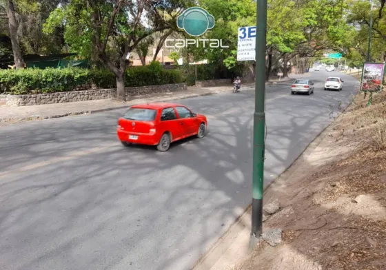 De no creer: Colocaron una parada de colectivo en mitad de una avenida sin vereda