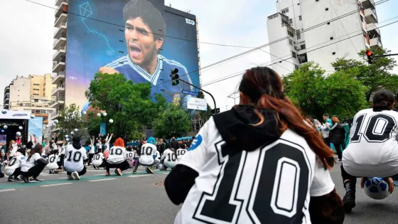 Inauguraron el mural más grande del mundo en homenaje a Diego Maradona