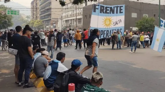 Caos en el centro por cortes de organizaciones sociales