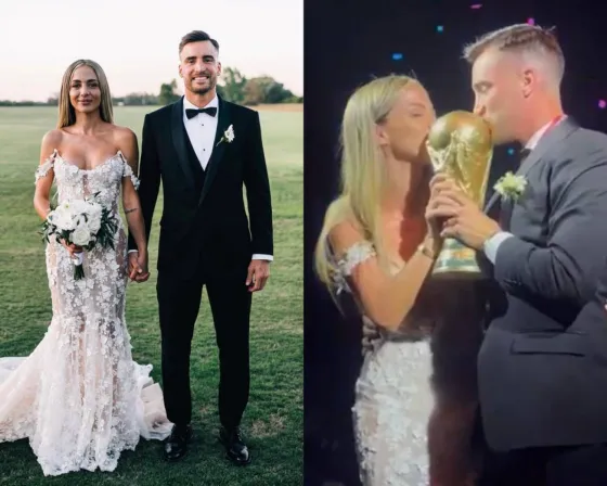 Los detalles de la lujosa boda de Nicolás Tagliafico y Carolina Calvagni