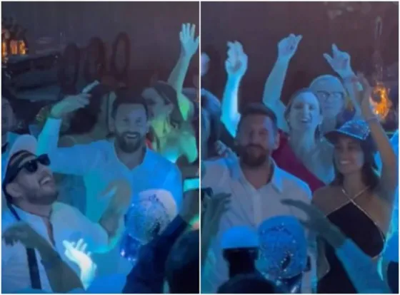 Messi cantó “Muchachos” en el 15 de su sobrina