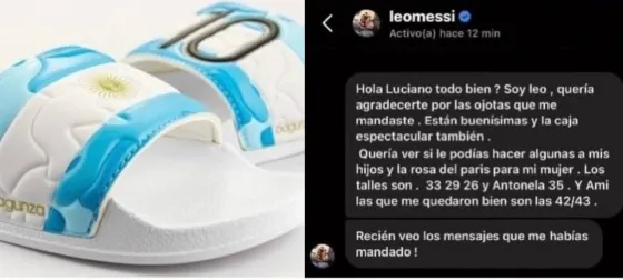 La historia detrás de las famosas ojotas de Messi