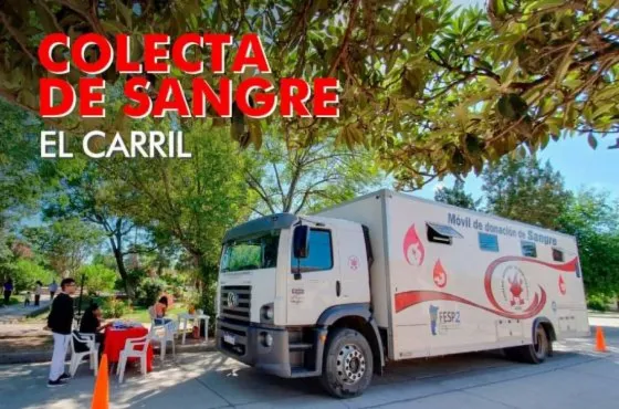 Hoy podes ir a donar sangre en El Carril
