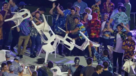 Pelea a los tiros afuera de una carpa en zona norte