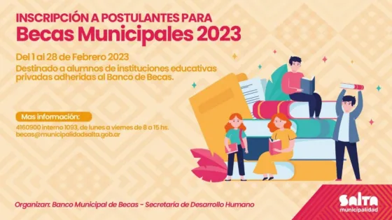 En fabrero abrirán las inscripciones para las becas municipales