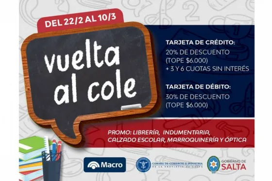 Hoy se realizará la firma de la promo Vuelta al Cole