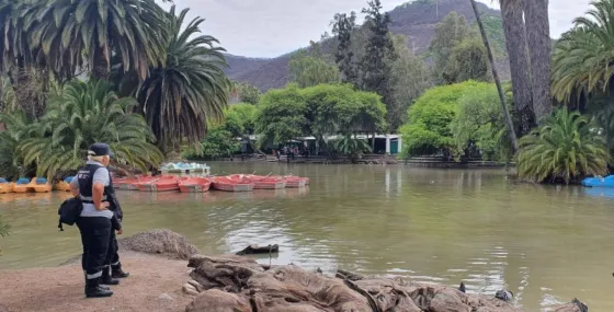 El lago del Parque San Martín no presenta contaminación