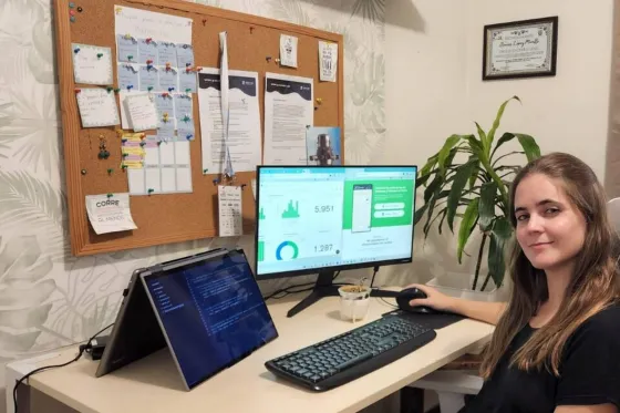 Joven salteña creó "TranscribeMe", una app que escribe mensajes de audio