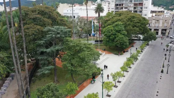 Quedó habilitada la primera etapa de las obras de la plaza 9 de Julio