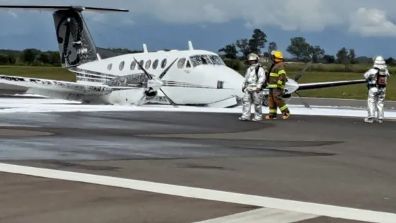 Tras el aterrizaje de emergencia, el aeropuerto volvió a operar