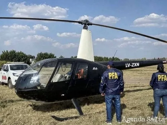 El helicóptero narco llegará a la Técnica Aeronáutica de Salta dentro de poco