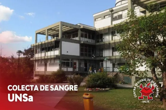 Colectarán sangre de todo grupo y factor en la UNSa