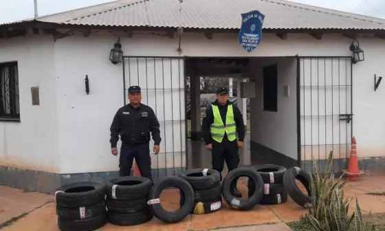 Incautaron una importante carga de cubiertas en Metán