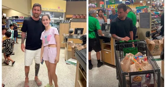 Las fotos de Lionel Messi en un supermercado que generaron una revolución