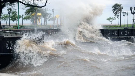Alerta por la crecida del Río de La Plata frente a Buenos Aires