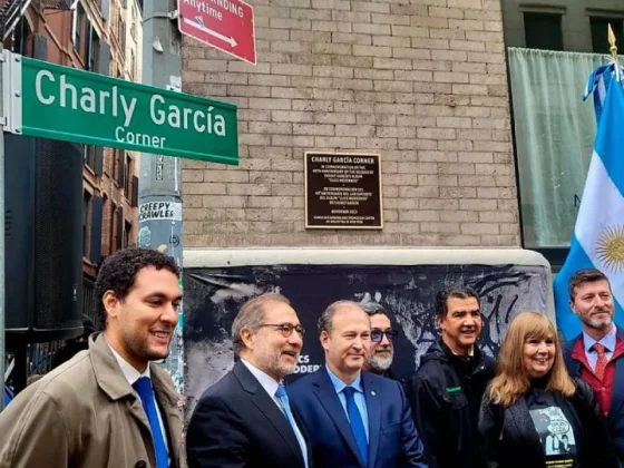 Charly García tiene su propia esquina en Nueva York