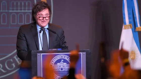 Javier Milei es el nuevo presidente electo de la Argentina