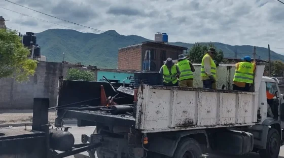 Comenzaron las obras de bacheo en avenida Discépolo