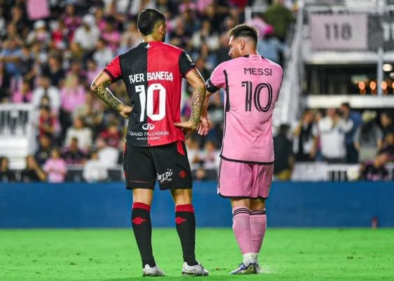 Newells y el Inter Miami de Messi empataron en un histórico amistoso