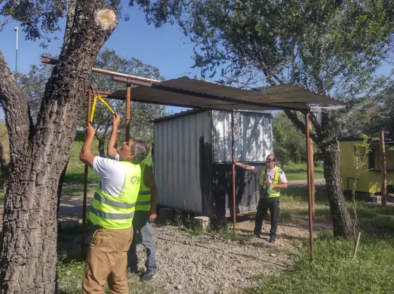 Levantan kioscos en la zona norte de la ciudad