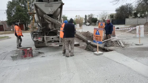 Avanzan las obras en calles de Villa Palacios y María Esther