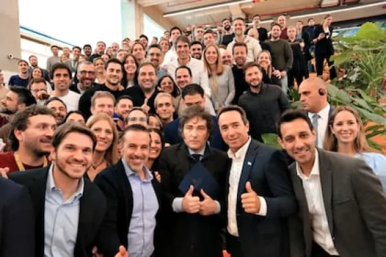 Milei fue a Mercado Libre para reunirse con Marcos Galperin