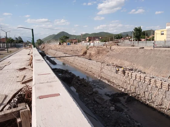 Avanza la reconstrucción del canal Yrigoyen