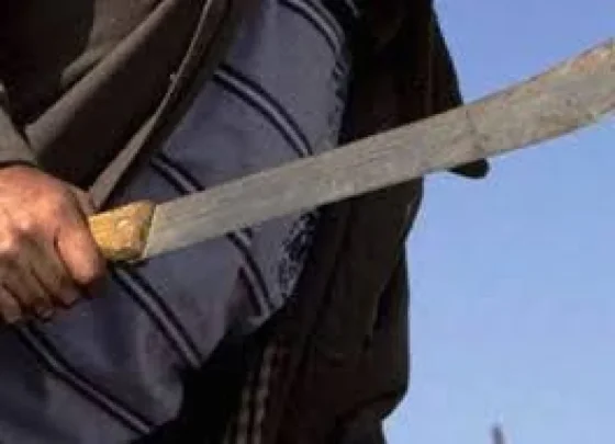 Salteño amenazó y lesionó a una familia con un machete