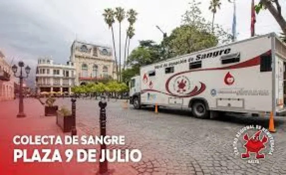 Habrá colecta de sangre de cualquier grupo y factor en plaza 9 de Julio