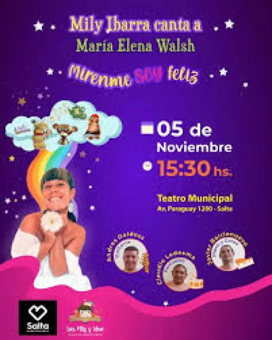 Teatro Municipal: hoy Mily Ibarra canta a María Elena Walsh
