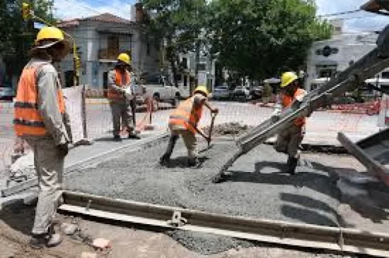 Colocaron nuevo hormigón en el Paseo Güemes