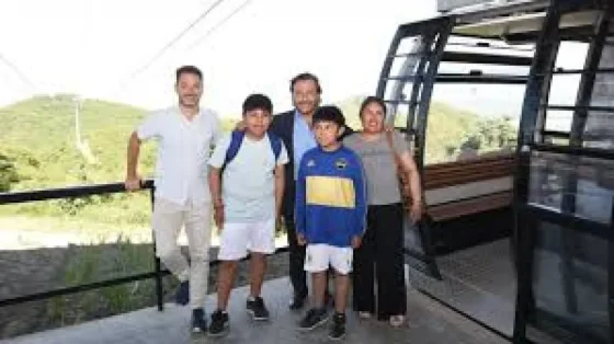 Gustavo Sáenz inauguró el Teleférico AlaDelta