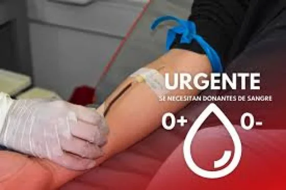 Se solicita con urgencia donantes de sangre de los grupos “0” y “A”