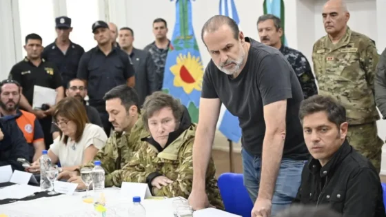 Milei viajó a Bahía Blanca tras el temporal