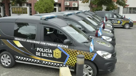 Entregaron nuevos móviles para la Policía de Salta