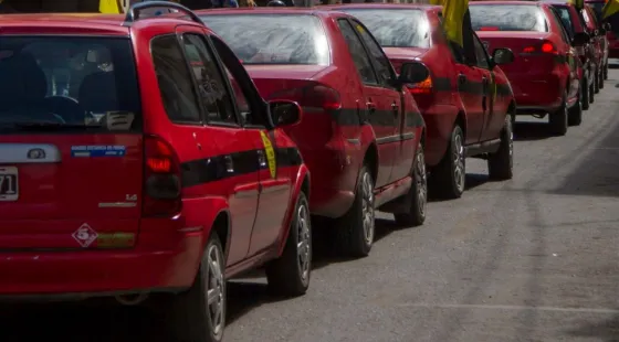 Movilización de taxistas