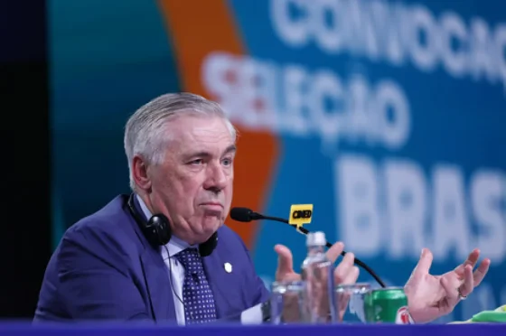 Ancelotti fue presentado como nuevo entrenador de Brasil