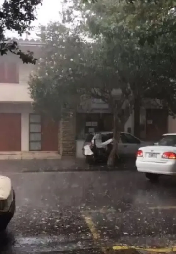 Fuerte temporal en la ciudad