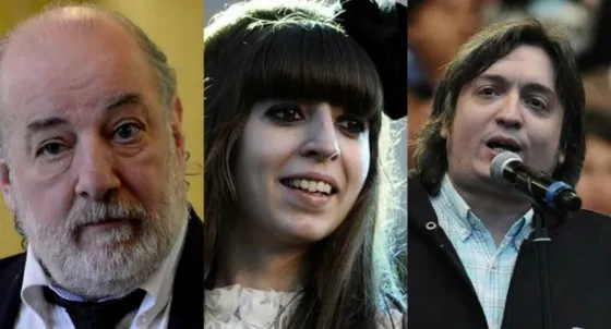 Claudio Bonadio, Juez Federal; Florencia y Máximo Kirchner. (Foto: Ámbito)