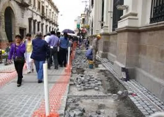 Obras en el micro centro